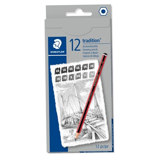 STAEDTLER TRADITION PENCILS Graphite in 9Degrees SetBox12